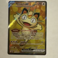 The Pokemon Company Meowth EX 107/088 Evolutions UR Holo Pokemon TCG EN 170 HP - Image 1