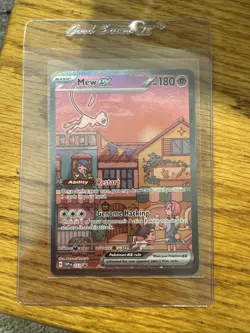 Pokemon TCG Mew EX 053 Scarlet & Violet Promo Holo Full Art NM Condition - Image 1