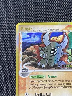 Pinsir (Delta Species) 9/101 - Dragon Frontiers Stamped Reverse Holo Pokemon LP - Image 2
