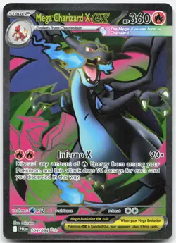 Pokemon TCG Mega Charizard X ex - ME02: Phantasmal Flames Ultra Rare 109/094 - Image 1