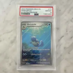 Pokemon 151 MEW EN Wartortle 171/165 Illustration Rare Holo PSA 10 - Image 1