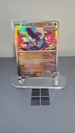 Pokemon Great Tusk Ancient Holo Master Ball Pattern Prismatic 055/131 140HP - Image 1