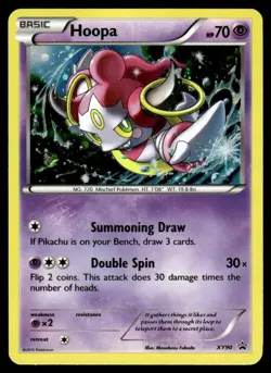 2015 Pokemon TCG XY Black Star Promo Holo Basic Hoopa XY90 - Image 1
