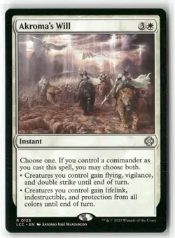 Akroma's Will Commander: the Lost Caverns of Ixalan Regular - Image 1