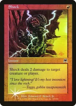 Onslaught MTG FOIL Shock Magic - Image 1