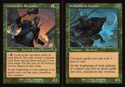 x1 Duskwatch Recruiter // Krallenhorde Howler - Retro Frame - Innistrad Remaster - Image 1
