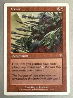 MTG / Fervor / 7ED / #181 / Regular / Rare / NM - Image 1