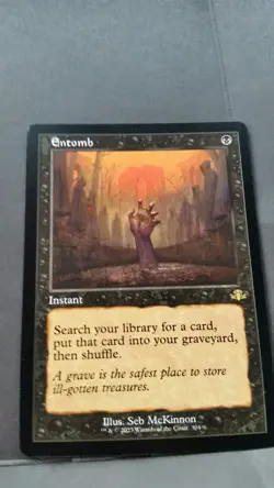 MTG DOMINARIA REMASTERED ENTOMB RETRO FRAME RARE - Image 1