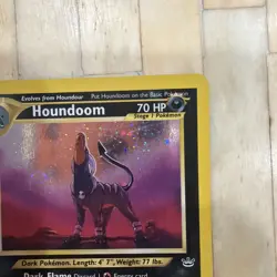 Pokemon Houndoom Neo Revelation 08/64 70 HP Holo Rare Unlimited English Swirl - Image 3