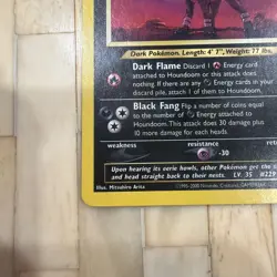 Pokemon Houndoom Neo Revelation 08/64 70 HP Holo Rare Unlimited English Swirl - Image 4