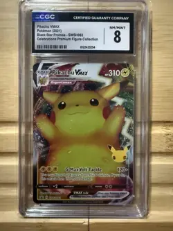 Pokemon Pikachu VMAX SWSH062 – CGC 8 NM/MINT – 2021 English Black Star - Image 1