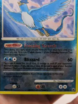 The Pokemon Company Articuno Majestic Dawn 1/100 Reverse Holo Rare 100 HP ENG - Image 2