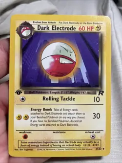 Pokemon TCG 2000 Team Rocket First Edition Non-Holo Dark Electrode 34/82 - Image 1