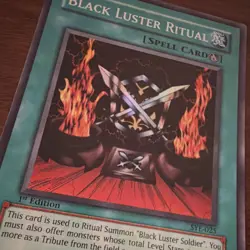 Konami Black Luster Ritual SYE-025 Super Rare 1st Ed EN - Image 2