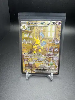 Alakazam ex 201/165 Scarlet & Violet 151 Special Illustration Rare Holo EX Card - Image 1