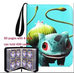 Card Binder for Pokemon Cards Holder Fits 400 Cards w/ 50 Removable Sleeves TCG - Image 4