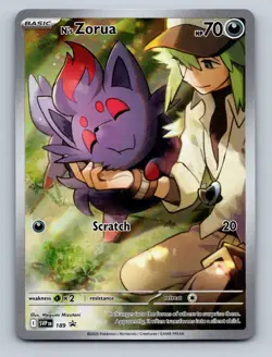 Pokemon TCG N's Zorua Holo Promo SV: Scarlet & Violet Promo Cards 189 - Image 1