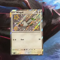 Wingull 203/091 Scarlet & Violet Paldean Fates Rare Shiny Holo Pokemon Card NM - Image 1