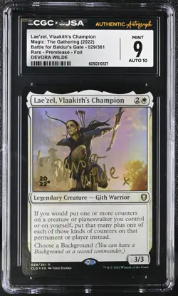 MTG Prerelease Cards CGC 9 Lae'zel, Vlaakith's Champion - Devora Wilde Auto - Image 1