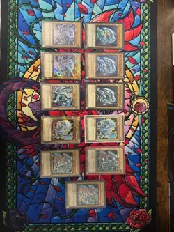 Lot of 11 Blue-Eyes White Dragon Cards Yugioh NM-M - Image 1