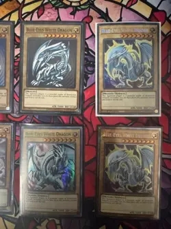 Lot of 11 Blue-Eyes White Dragon Cards Yugioh NM-M - Image 3