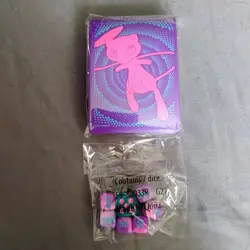 MEW Pokemon Go 65 Card Sleeves and Dice New Sealed - Image 1