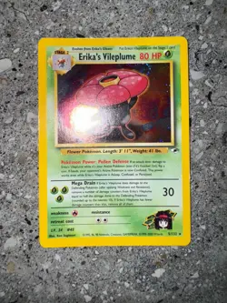 Pokemon TCG Cards Erika's Vileplume 5/132 Gym Heroes Holo Rare * Swirl * - Image 4