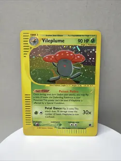 Vileplume 31/165 LP Expedition Holo Pokemon Card Swirl! - Image 1