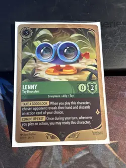✨PROMO Lenny Toy Binoculars Wilds Unknown Lorcana Promo Card 49/P3 - Image 1