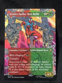 Scarlet Spider, Ben Reilly (Borderless) Marvel's Spider-Man Regular MTG - Image 1
