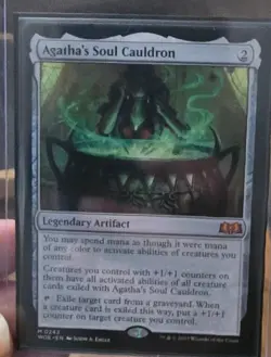 1x Agatha's Soul Cauldron NM-Mint, English Wilds of Eldraine MTG Magic non-foil - Image 1