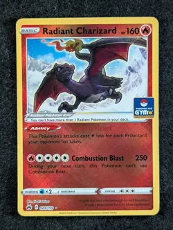 2023 Pokemon RADIANT CHARIZARD #020/159 Crown Zenith - Gym SE Asia Exclusive (C) - Image 1