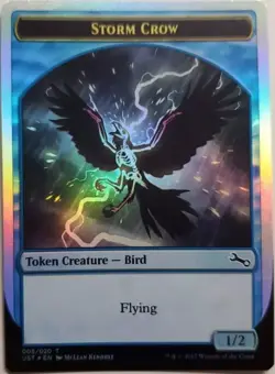 FOIL Storm Crow Token - NM - Token - MTG Unstable - Image 1
