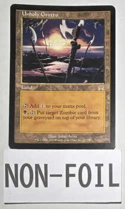 Unholy Grotto Onslaught 327/350 MTG Magic The Gathering - Image 1