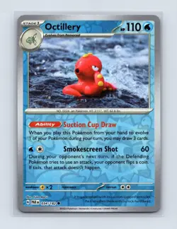 Octillery 034/182 Common Paradox Rift Pokemon Reverse Holo Near Mint - Image 1
