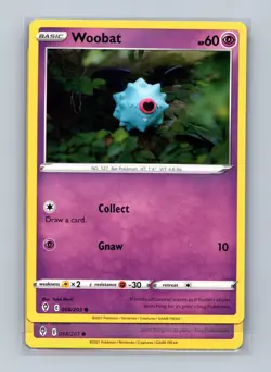 Woobat 068/203 Common Evolving Skies Pokemon Lightly Played - Image 1