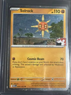 Pokemon Prize Pack Series 8 Solrock MEG 075/132 Cosmos HOLO - Image 1