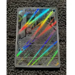 Pokemon TCG Slowpoke Illustration Rare Alternative Art Holo SV01 204/198 English - Image 1