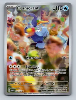 Pokemon TCG Cramorant Holo Illustration Rare SV06: Twilight Masquerade 176/167 - Image 1