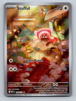 Pokemon TCG Stufful Holo Illustration Rare ME01: Mega Evolution 154/132 - Image 1