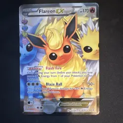 Pokemon Flareon EX Full Art Holo Ultra Rare RC28/RC32 Generations Radiant - Image 1