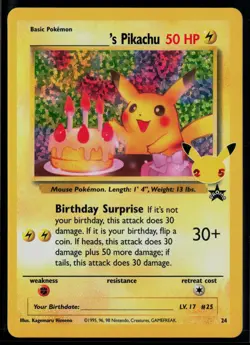 _____'s Pikachu 24 Celebrations: Classic Collection Classic Collection Pokemon - Image 1