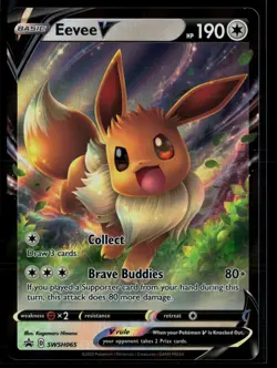 Eevee V SWSH065 Sword & Shield Promo Promo Holo Pokemon - Image 1