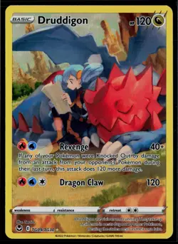 Druddigon TG09/TG30 Silver Tempest Trainer Gallery Holo Pokemon - Image 1