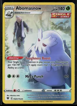 Abomasnow TG01/TG30 Astral Radiance Trainer Gallery Holo Pokemon - Image 1