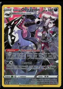 Galarian Obstagoon TG10/TG30 Astral Radiance Trainer Gallery Holo Pokemon - Image 1