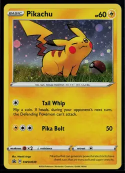 Pikachu SWSH039 Sword & Shield Promo Promo Holo Pokemon - Image 1