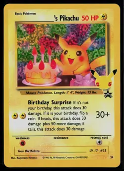 _____'s Pikachu 24 Celebrations: Classic Collection Classic Collection Pokemon - Image 1