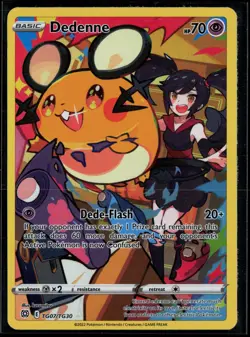 Dedenne TG07/TG30 Brilliant Stars Trainer Gallery Holo Pokemon - Image 1
