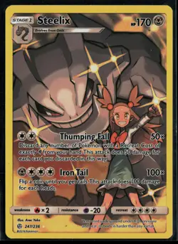 Steelix 247/236 Cosmic Eclipse Secret Rare Pokemon - Image 1